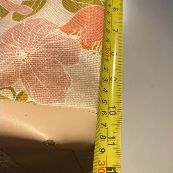 Spartina 449 Tech Tote Honey Horn Handbag Shoulder Strap Padded Vinyl Interior - Picture 13 of 15